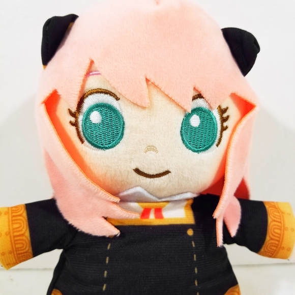 Anya Forger "Spy x Family" Plushie Anime Stuffed Doll Toy Embroidered Face New - Picture 2 of 6